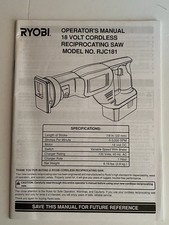 Ryobi RECIPROCATING SAW RJC181