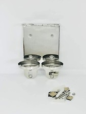 WALL MOUNT DOUBLE DISPENSER CHROME HOLDER 300ml for Molton Brown Bottles