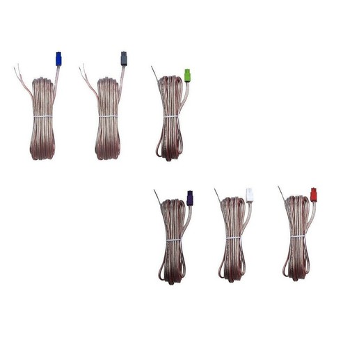 Pcs sound speaker cables - 6x,