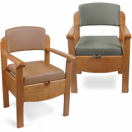 Wooden commode chair discreet - commode,