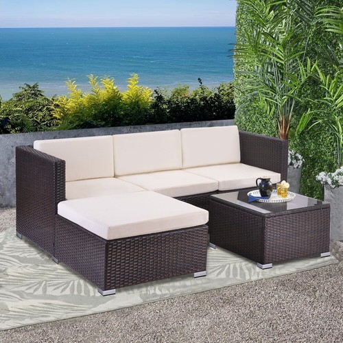 Rattan garden furniture - garden,