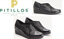 Pitillos Shoes Spain Comfort wedge dress Leather Slip ons Pitllos Footwear 6324