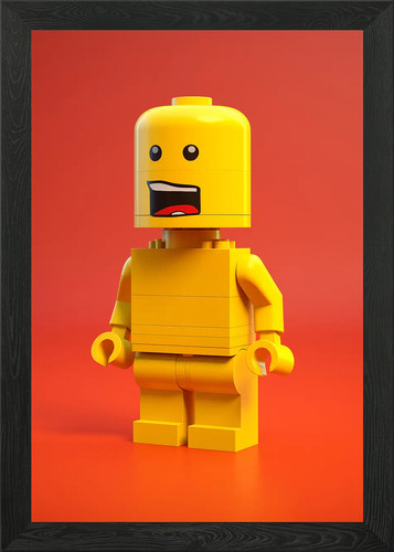 Yellow lego minifigure - yellow,