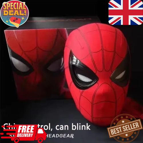 Spiderman helmet eye closing - spiderman,