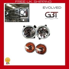 FRONT INDICATORS AND SIDE SPOT LIGHTS FOR LAND ROVER DEFENDER 2003-2016  UK