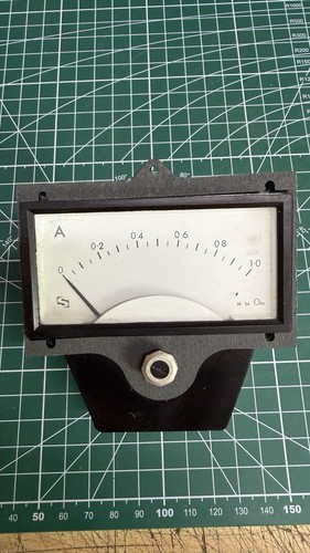 Vintage ammeter british - ammeter,