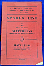 original 1952 Matchless spares