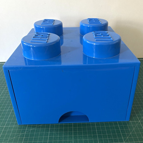 Lego blue storage - storage, drawer