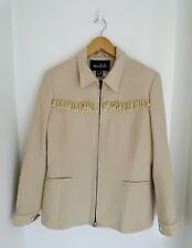 MOLOH Kate Middleton Western Style Cream Wool Jacket Size 12 
