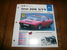 1977 Ferrari 308 GT4 UNIQUE IMP BROCHURE 