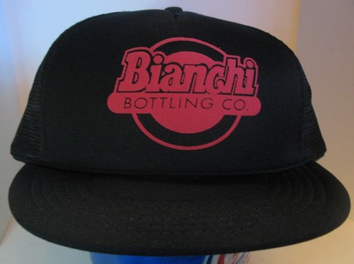 Snap back trucker hat bianchi - back,