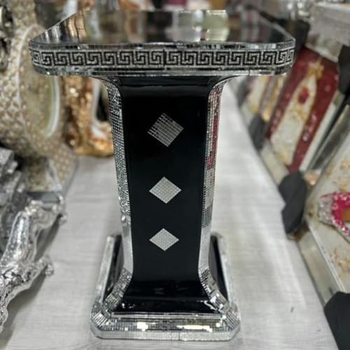 Venetian mirrored table stand - mirrored,