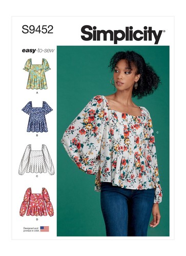 Simplicity 9452 misses blouses - simplicity,