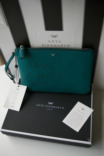 Anya hindmarch green leather - hindmarch,