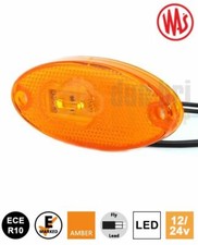 WAS W65 12/24V Oval LED Side Marker Reflector Lamp Light Truck Trailer Motorhome