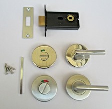 Bathroom door lock Thumb Turn indicator emergency Release Toilet Privacy Set