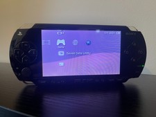 Sony PSP 1000 Piano Black Handheld System + Charger New Battery B Grade