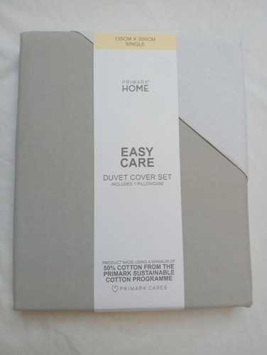 Cotton rich light grey duvet - cotton,