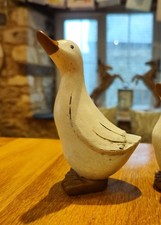 Duck Goose Wood effect Ornament  Rustic Cute Charm 15cm 
