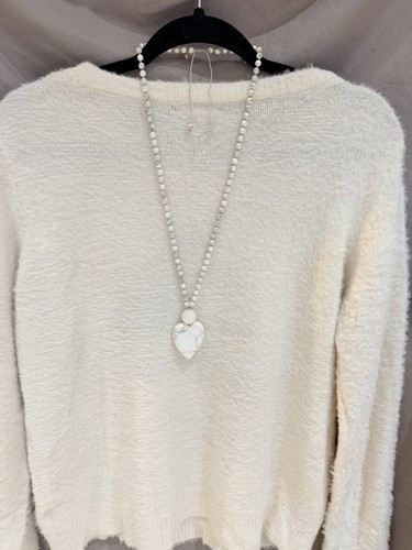 Lola rose howlite - rose, heart