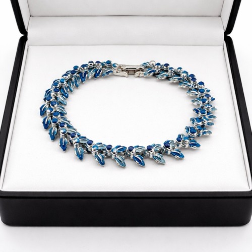 Vintage jewelcraft blue enamel - jewelcraft,