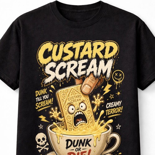 Custard scream biscuit - custard,