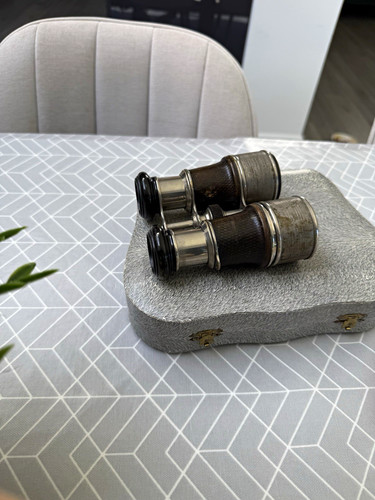 Vintage compact opera - compact, glasses