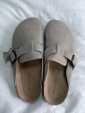 M&S Leather Suede Mens Mules
