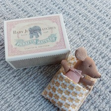 Maileg Sleepy/Wakey Mouse Rose - Brand New