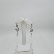 Tova Diamonique Sterling Silver Cubic Zirconia Drop Earrings