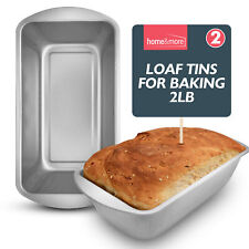 2pk 2lb Loaf Tin Set | 21 x 11 x 6.4 CM Bread Baking Cake Pan Oven Tray Bakeware