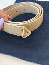 Prada Saffiano Triangle Belt