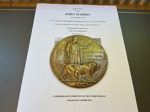 Ww1 memorial plaque - ww1,