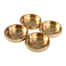 Solid Brass Castor Cups / Coasters / Floor Protectors - Heavy Cast