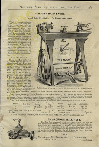 1897 paper crown - paper, lathe
