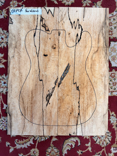 Spalted beech piece - -, guitar