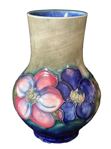 Moorcroft clematis flowers - moorcroft,