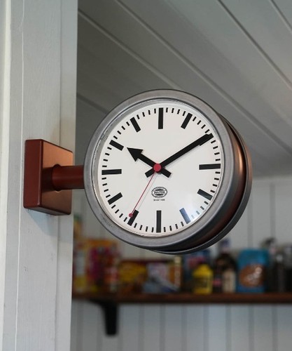 Dulton double sided wall clock - double,