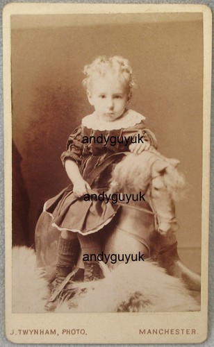 Cdv girl riding - riding, horse