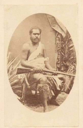 Vintage cdv photo - photo, maori