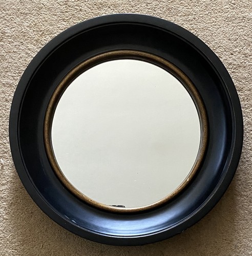 Black round convex georgian - round,