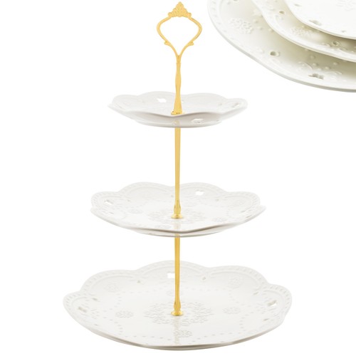 Tier cake stand - tier, white