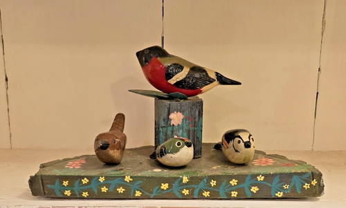 Vintage hand carved and - carved,