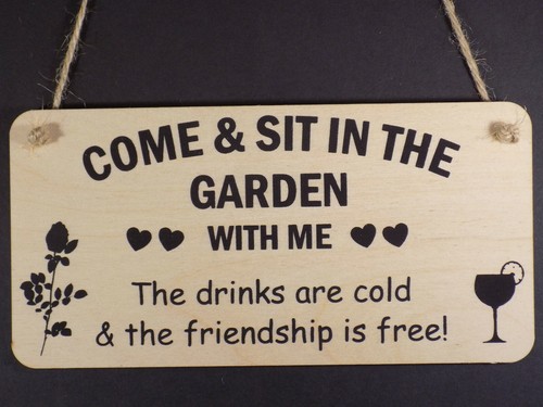 Sit the garden friendship - in,