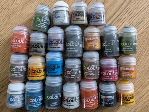 Warhammer citadel paints - warhammer, base