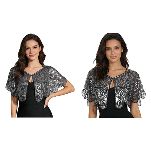 Women sequin shawl wraps - uk,