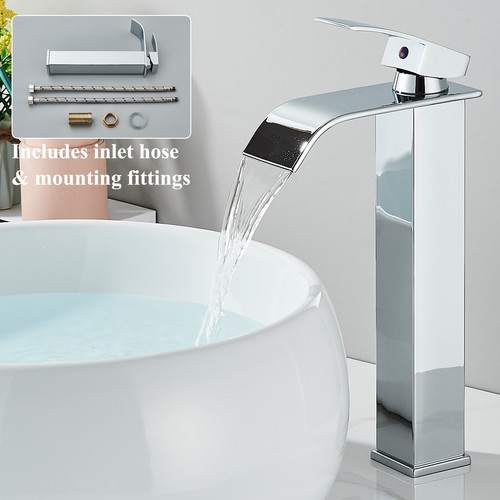 Chrome waterfall wash vessel - chrome,