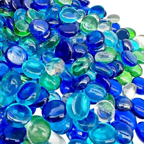 Glass pebbles 900g - 900g, (about