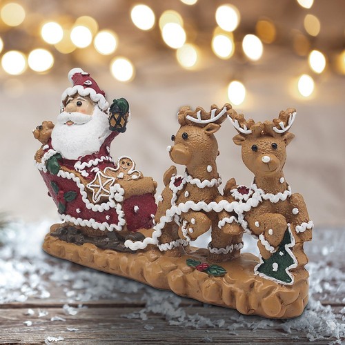 Gingerbread santa sleigh with - gingerbread,