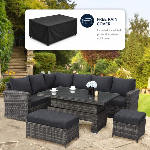 Corner rattan garden - rattan, furniture